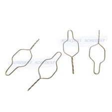 500Pcs Dental Ligature Wires Kobayashi Preformed Ligatures Twisted Tail 3Sizes