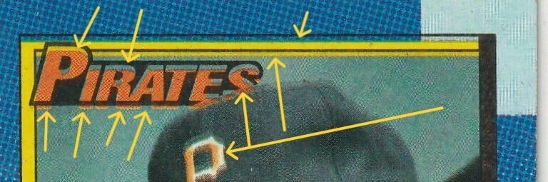 *RARO Topps LOGO ERROR FANTASMA* Jose Lind Pittsburgh Pirates 1990 Topps #168 Foto 4 de 4