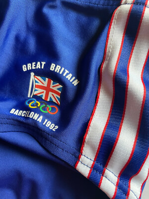 Orig. Adidas Badehose Swim Trunks Men Great Britain Olympic Games Barcelona 1992