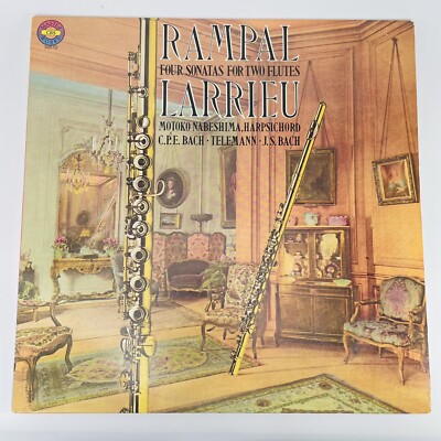 Rampal Larrieu CPE BACH TELEMANN JS BACH Sonatas for 2 Flutes CBS M36670