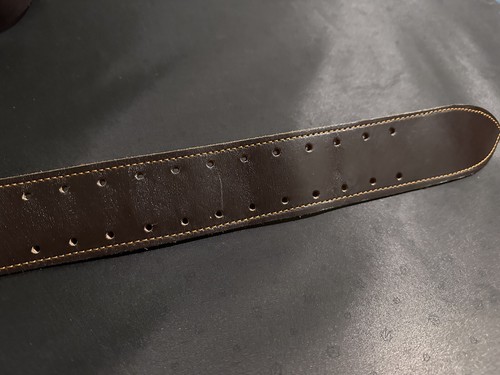 Soviet Russian Army Officer Brown Leather PORTUPEYA Leningrad 1973 Year Belt - Picture 9 of 12