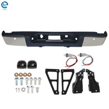Rear Bumper Chrome For Chevy Silveradogmc Sierra 1500 07-13 With Sensor Holes Rear Bumper Chrome For Chevy Silveradogmc Sierra 1500 07-13 With Sensor Holes