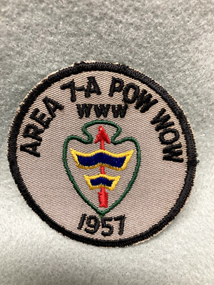 (140) Boy Scouts-   1957 Area 7-A Pow Wow - WWW patch