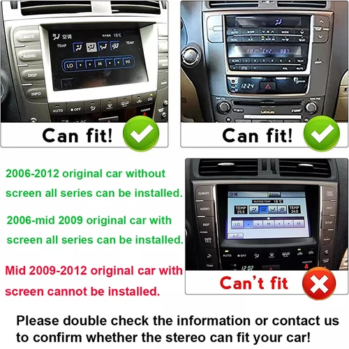 APPLE CARPLAY FOR LEXUS IS250 IS350 2006-2012 ANDROID 12 CAR STEREO RADIO GPS BT - Picture 4 of 16