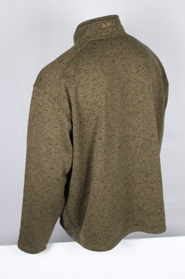Ariat Men's Caldwell Logo 1/4 Zip Pullover Sweatshirt Brown