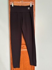 Adidas Women's Leggings Black with Logos Size Medium