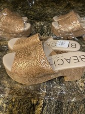 NEW Womens Beach by Matisse Terry Platform Heel Sandals, size 10      shoes