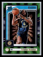 Tristen Newton Rookie Indiana Pacers 2024-25 Donruss #216 Holo Green Laser