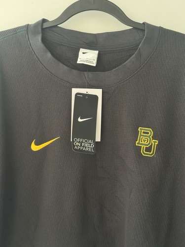 Nike crew top ls coach football Baylor Bears Size XL ZMFJ9197/HM3083-060 NEW - Picture 2 of 7