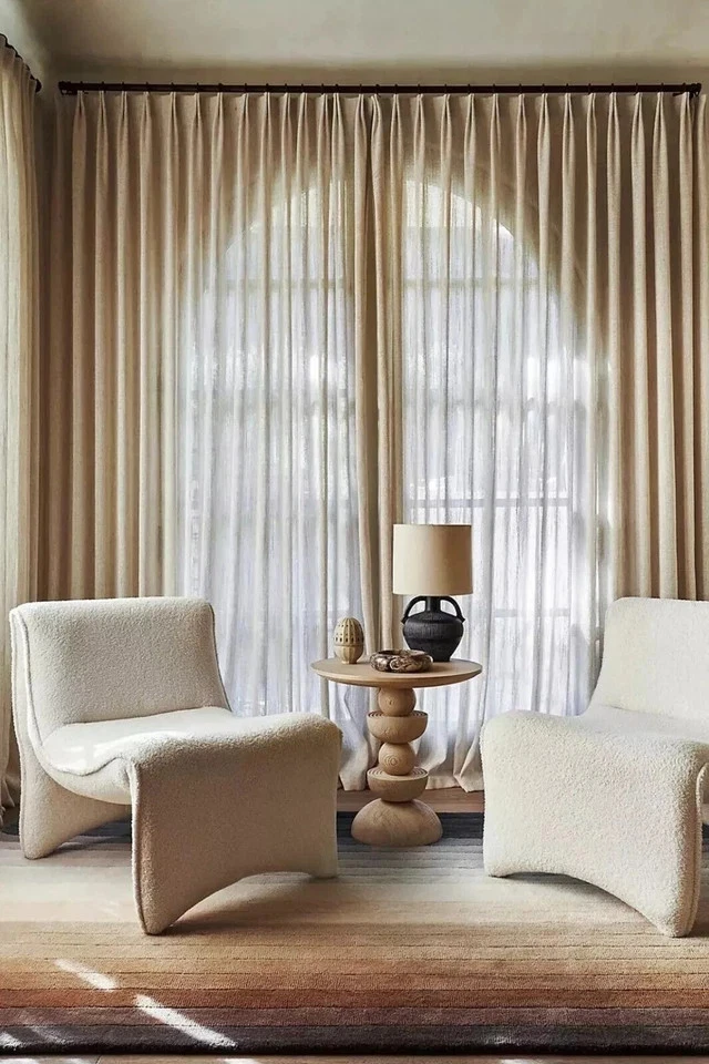 Hand Tufted Wool Area Rugs Brown & Grey Striped Indian Hippie Carpet 7 x 10 ft - Image 4 of 4