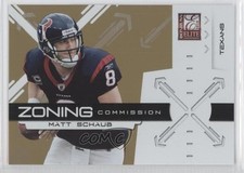 2010 Donruss Elite Zoning Commission Gold 288/999 Matt Schaub #10 0c4