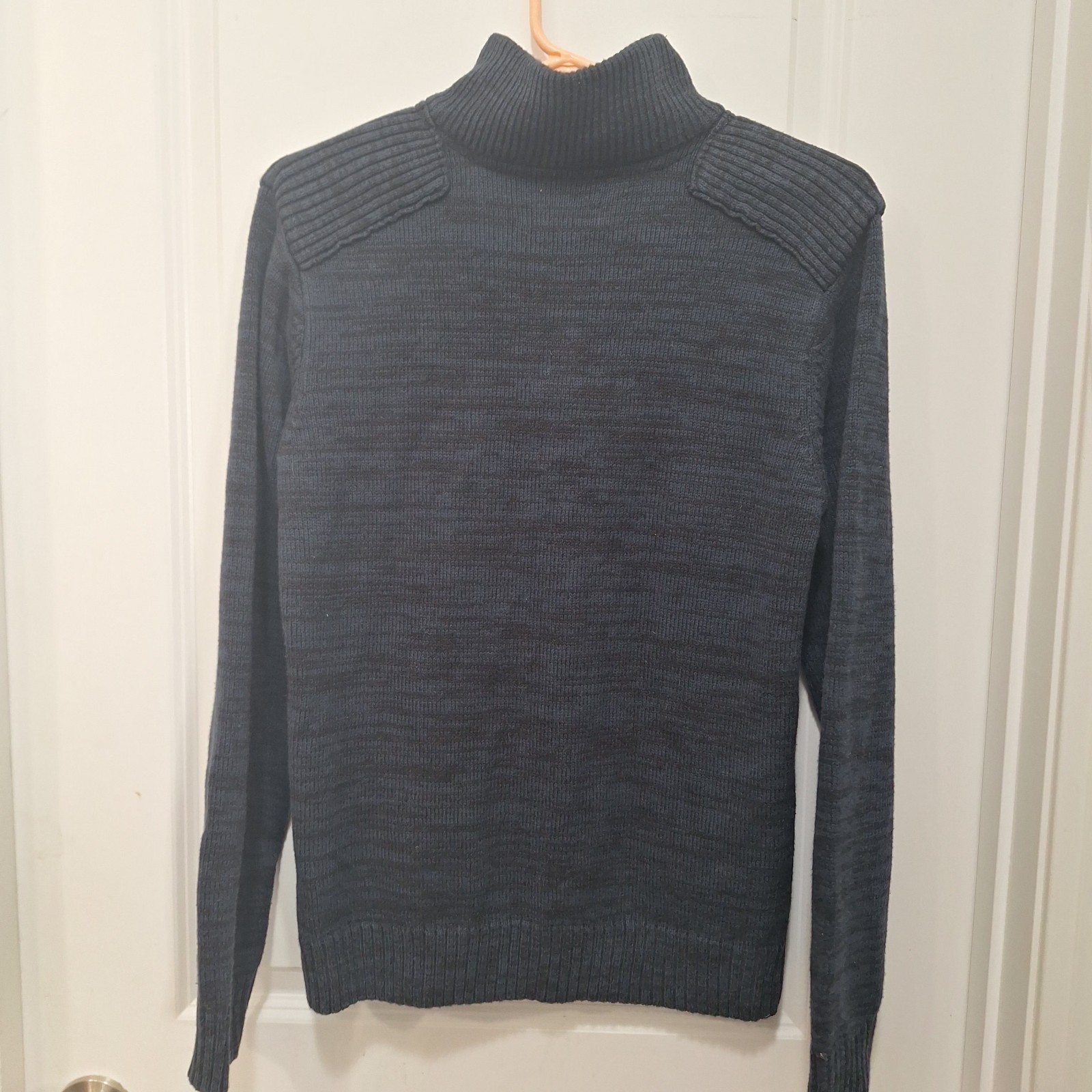 Gray 1/4 Zip Pullover Sweater Structure Size S/C - image 4