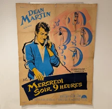 WHO'S BEEN SLEEPING IN MY BED? - Dean Martin 1963 French Original Poster 46"x62"