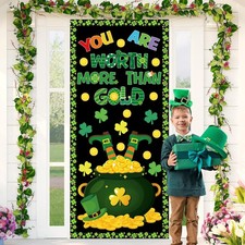 St. Patrick's Day Door Cover Decoration You Are Worth More Than Gold Classroom