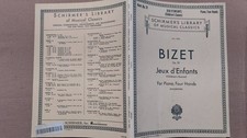 Bizet Children's Play Op.22 Piano Duet Sheet Music Schirmer's Library