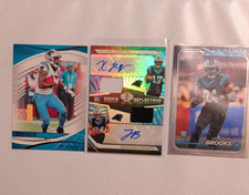 Panini & Topps Legette Brooks Rookie Autograph Panthers Cards Lot