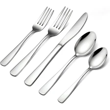 Stainless Steel Silverware Set for 4 People 20 Piece Flatware Set Includes
