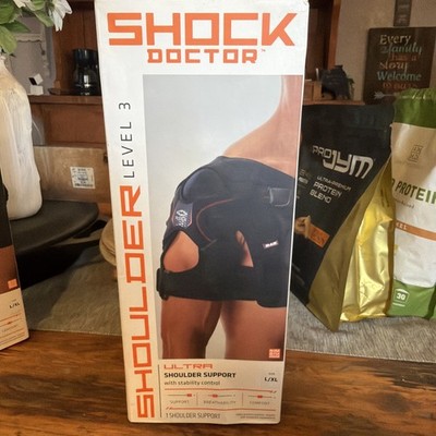 Shock Doctor Ultra Shoulder Support Adjustable Neoprene Brace Black L/XL