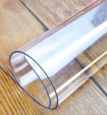 2mm Thick 24 x 48 Inch Clear Table Cover Protector Clear Table Protector Plas...