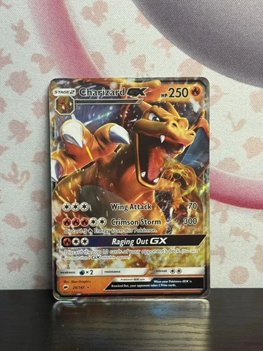 Pokemon TCG Charizard GX 20/147 Sm-Burning Shadows Holo Nintendo 2017 HP