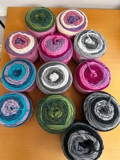 Mixed Lot of 12 Premier Yarns Sweet Roll 5oz/245yds Each Acrylic Yarn