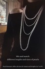 Long 36" Inch ROUND 8-9mm White Pearl Necklace Bracelet Earrings SET Cultured — photo 5