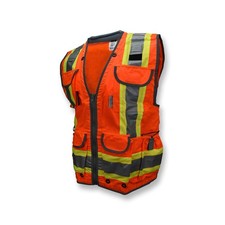 Radians SV55 Class 2 Heavy Woven Two Tone Engineer Vest with Padded Neck to S...