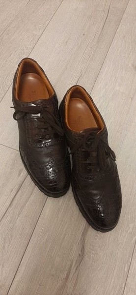 Herren Bontoni Heels Braun Leder 40