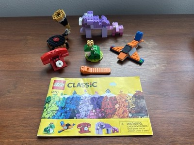 LEGO 10717 CLASSIC: Bricks Bricks Bricks INCOMPLETE Frog, Phone, Plane and More