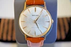 Seiko 66-9990 Manual Wind 17 Jewels Gold Tone Vintage Japan Watch- New Strap