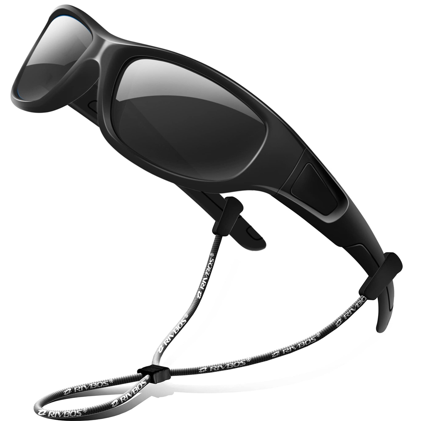 Kids Sunglasses with Strap Polarized UV Protection Flexible Rubber Shades for...