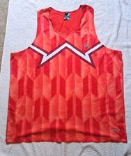 Mens Asics Nations Run Japan Singlet Tank Size: XL Red