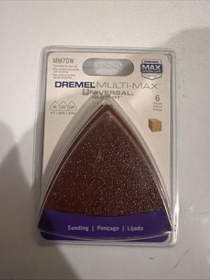 DREMEL MM70W - 6 pcs MultiMax sand paper  2 ea  60,120,240 grit