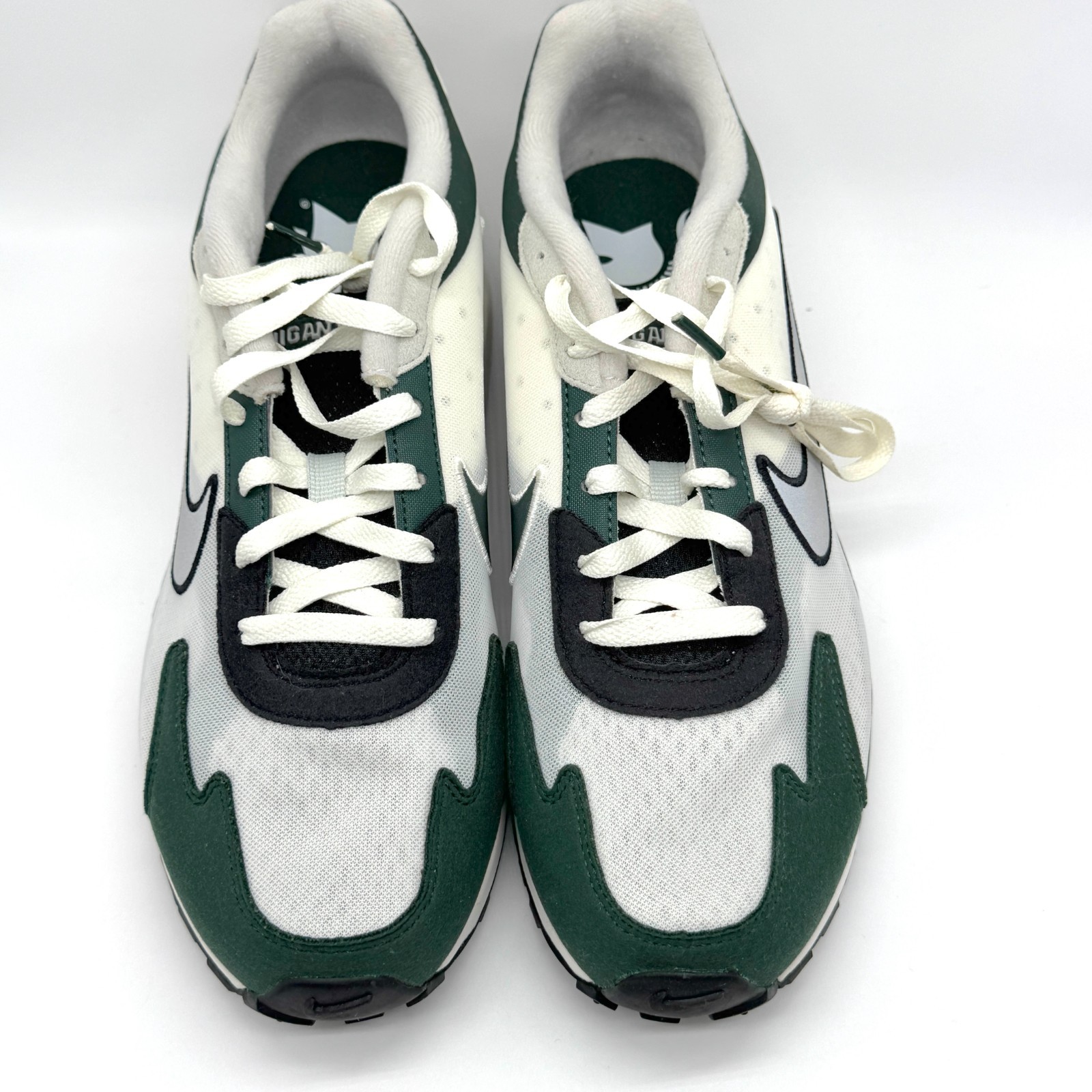 SAOLA Nike Uomo Michigan State Max Solo Taglia 10.5 Confezione NCAA Verde Bianco FZ4836 001 Us intime ottimeioni