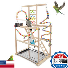 HPAWHOMEPART Bird Playground Playstand for Small to Medium Parrots  Birds
