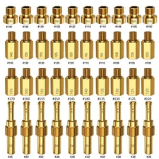 40Pcs Carburetor Jet Kit for PWK Keihin OKO CVK KOSO Crab,Pilot and Main Jets