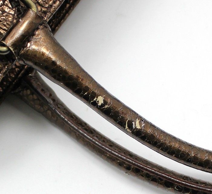 Fendi 8BN162 Brown Bronze Metallic Shoulder Bag 28257301 thumbnail 8