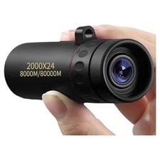 Compact High Power Monocular Telescope, 8X Magnification Portable Single B