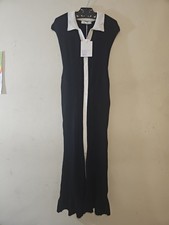 AVANTLOOK, Short Sleeve, Long, Button Down, Black And White Sweater Dress SZ Lg