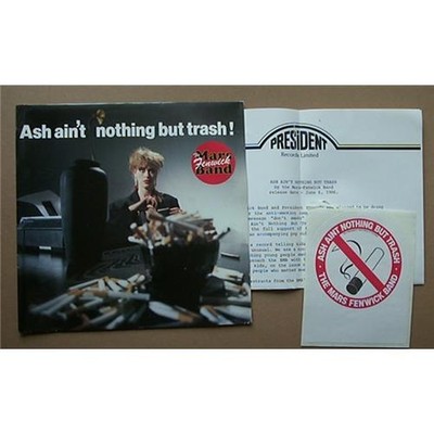 MARS FENWICK BAND ASH AIN'T NOTHING BUT TRASH 7'' P/S RAY FENWICK 1986 WITH PRESS