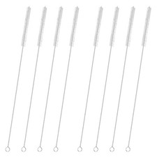 Drinking Straw Cleaning Brushes Set 15" Extra Long 10mm Extra Wide Pipe Tube ...