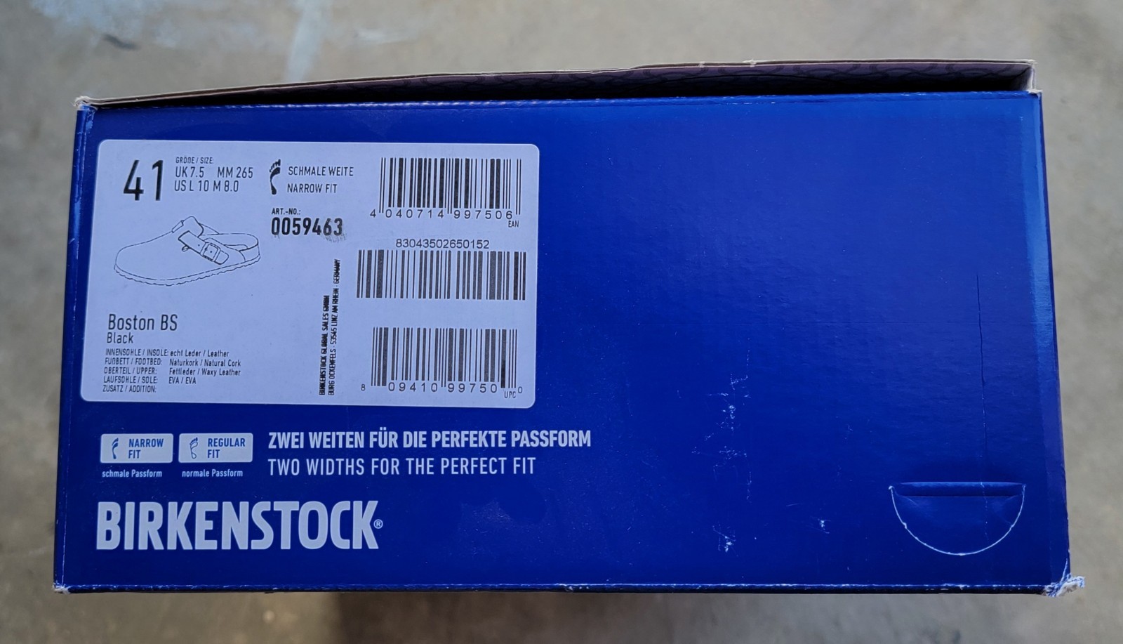 Birkenstock Boston Bs Waxy Oiled Leather Black Color Narrow image 2