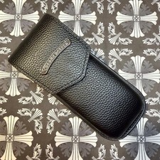 Authentic Chrome Hearts Eyewear Glasses Hard Case Black Leather Mint Condition