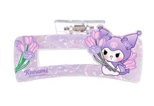 New Kuromi Hair Claw Extra LARGE Clip Dog Tulip Sanrio Purple Acrylic Hair Pin