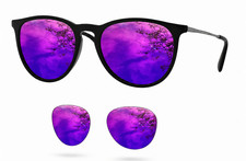 newpolar replacement polarized lenses for ray ban 4171 erika 54 mm purple mirror
