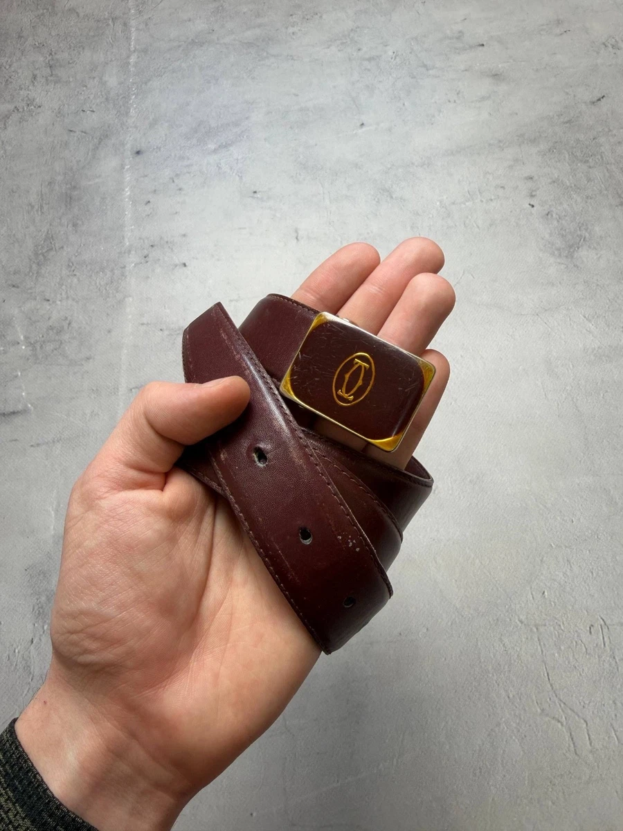 Cartier バーガンディ レザーベルト 86-94 Cartier Leather Belts for Women for sale | eBay