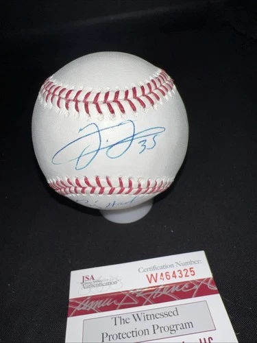 Frank Thomas Signed OMLB Baseball “35” & “ Big Hurt” Inscription JSA  White Sox