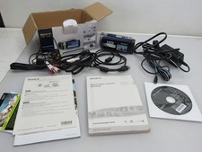 Sony Handycam DCR-SX65 Digital Camcorder Blue 70x Zoom Charger SD Card Cables