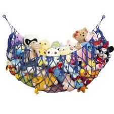 Amdermi Large Stuffed Animal Storage Net or Hammock for Wall Mounted Macrame