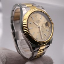Rolex Datejust II Steel 18K Yellow Gold Champagne Dial Automatic Watch 116333 3